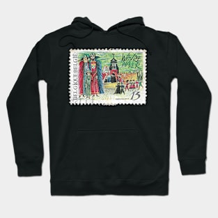 Vintage 1987 Belgium Stamp Hoodie